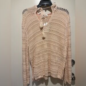 Roxy Pink Champagne Knit Sweater